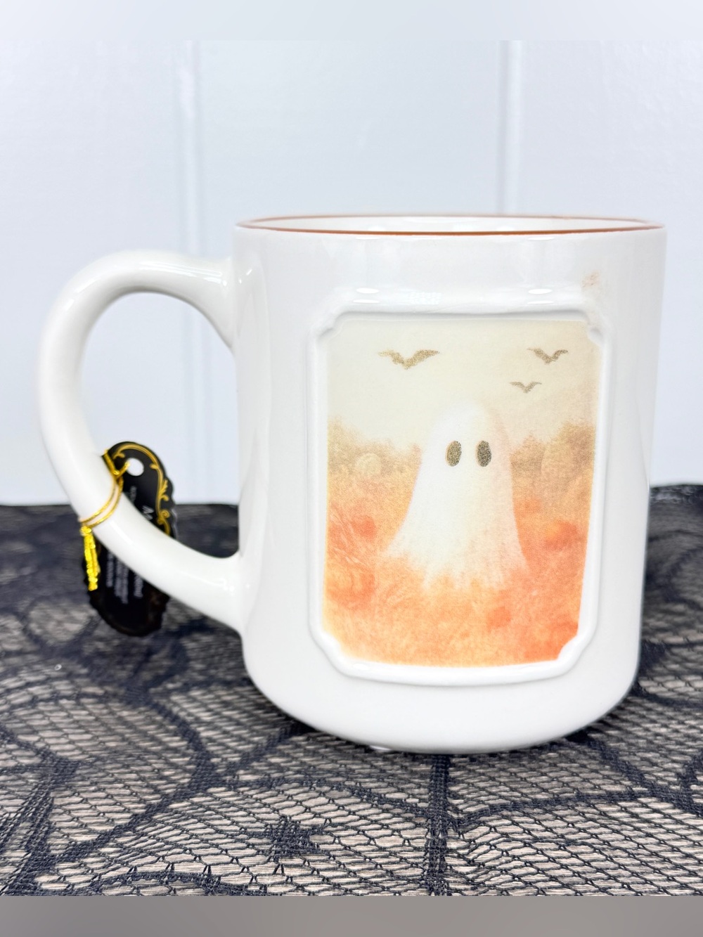 NEW Spooky Street Ghost In a Field Halloween Mug